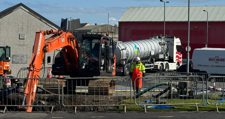 Lerwick Rising Sewer Main Burst