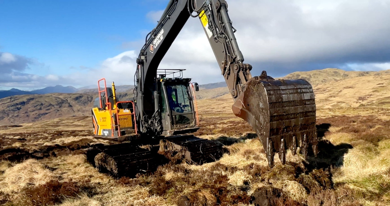 Digger at Loch Katrine