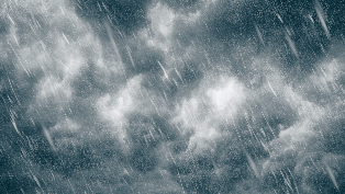 Picture of sky during Storm Babet showing heavy rain