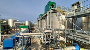 building in wastewater treatment works