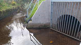 example of a Combined Sewer Overflow installed on a river